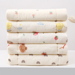 Cojín para cochecito de bebé Qidou, almohadilla de algodón para asiento de 35x77cm para bebés de 0 a 5 años, patrón de bosque con ositos - Product Image 2