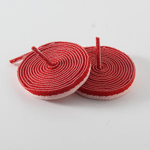 Cordones de Seda Planos Personalizados de 8mm Multicolor para Zapatillas Deportivas Casuales, Venta al por Mayor, Par Individual, Cordones de Colores - Product Image 3