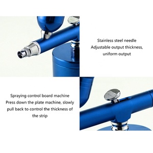 2024 aérographe à double action <span class=keywords><strong>Kit</strong></span> de <span class=keywords><strong>compresseur</strong></span> d'arrêt automatique pistolets à air comprimé pour maquillage <span class=keywords><strong>peinture</strong></span> à ongles corps gâteau décoration de voiture - Product Image 5