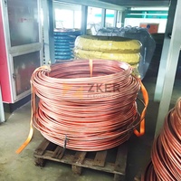 Alambre de acero unido de cobre Alambre de acero revestido de cobre, cubierta de cobre Alambre redondo de núcleo de acero, Cable de carburo para sistema de puesta a tierra