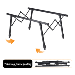 2024 personnalisé extérieur BBQ léger facile pliant roulant Table de Camping pour pique-nique pêche plage voyage - Product Image 5