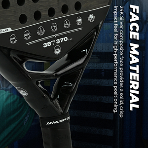 Raquette de padel AMASPORT <span class=keywords><strong>Stryke</strong></span> JP91 Hybrid Teardrop 24K carbone, qualité supérieure, puissance explosive, précision et stabilité. - Product Image 5