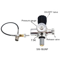 Paintball PCP Air HPA Réservoir Valve De Gonflage Station De Remplissage Recharge Adaptateur avec 400bar/6000psi Jauge 5/8-18UNF
