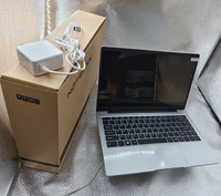 Laptop Jingzhiquan New Intel Pentium, Memori 8GB, SSD 256GB, Layar IPS 14 inci, Aluminium, Windows 10 Pro, Keyboard Nirkabel Bahasa Inggris