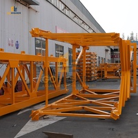 Grue de potence portative de grue de ville de la Chine 8 tonnes 10t avec le moteur et le roulement pour le rendement élevé de chantiers de construction