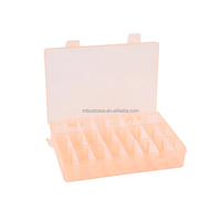Plastique Transparent PP bacs en plastique transparent organisateur boîte de rangement pour perles boucles d'oreilles à clipser bijoux perles fermoirs