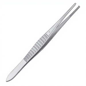 Pinces à tissus Gillies 1x2 à dents courbées et dentelées, instrument chirurgical certifié CE ISO13485 Classe I, instruments de haute qualité - Product Image 4