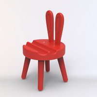 Harga Grosir Penyangga Ponsel Bentuk Kursi Kelinci Lucu Logo Custom Warna-warni Mini Desk Stand Mount