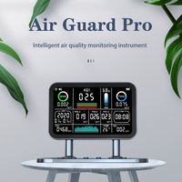Détecteur de qualité de l'air haute précision avec détection de CO2 PM2.5 et stockage de données par application et écran HD pour l'école, la voiture et la salle de sport