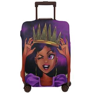 Funda protectora para maleta de poliéster de colores personalizada, funda protectora para equipaje de viaje lavable a la moda, elástica a prueba de polvo para - Product Image 5