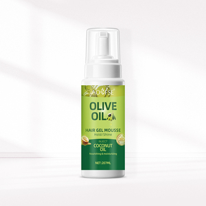 Cire coiffante personnalisée à tenue forte, mousse coiffante à l'huile d'olive biologique, <span class=keywords><strong>gel</strong></span> <span class=keywords><strong>coiffant</strong></span> pour cheveux naturels - Product Image 1