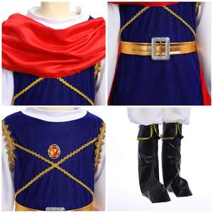 Set Costume da <span class=keywords><strong>Piccolo</strong></span> <span class=keywords><strong>Principe</strong></span> per Bambini, Mantello da Re Reale con Accessori, Abbigliamento per Feste di Halloween e Cosplay TV MINCO - Product Image 6