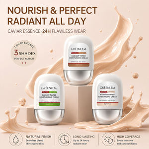 Crème Hydratante Teintée Éclatante pour le Visage au Collagène, Niacinamide, Vitamine C, Squalane et Acide Hyaluronique – Végane, Éclaircissante et Illuminatrice Quotidienne - Product Image 5