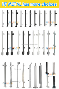 HJ ราวบันไดสเตนเลสสตีลในร่มกลางแจ้งราวบันไดกระจกราวบันได - Product Image 5