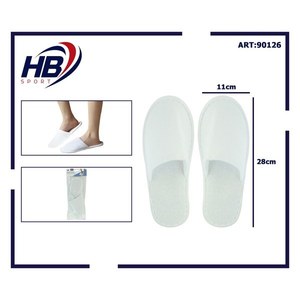Chaussons en tissu éponge blanc, produits de bain - Product Image 3