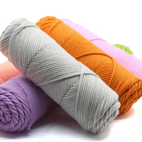 Fil à crocheter en coton laitier 8 plis 100g, acrylique tricoté fait main