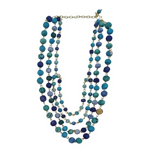 Collier ras du cou africain tribal fait main Barode avec perles colorées en forme de boule, chaîne en corde pour mariage et fête - Product Image 3