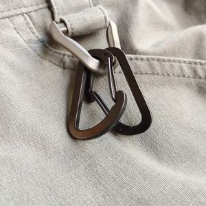 Minimosquetón <span class=keywords><strong>pequeño</strong></span> de aluminio en forma de D, negro, 4CM - Product Image 4