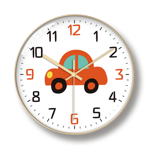 Orologio <span class=keywords><strong>da</strong></span> Parete Moderno Rosso a Forma di Camion 10 Pollici, Piccolo Orologio al Quarzo con Lancette per Bambini, Stile Antico per Soggiorno, Personalizzabile dal Produttore - Product Image 3