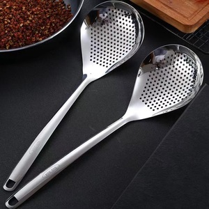 Stainless Steel Strainer Spoon 304 Food Grade Perforated Ladle For Noodles Dumplings Pepper Draining Kitchen Cooking Tool - Product Image 1