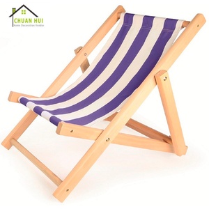 Chaise longue pliable en bois de hêtre pour enfants, confortable et très vendue, idéale pour les activités de loisirs en extérieur - Product Image 2