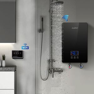 Calentador de agua eléctrico instantáneo rápido 220V 240V Pantalla digital LED Ahorro de energía Mini tamaño para uso doméstico Fácil instalación - Product Image 1