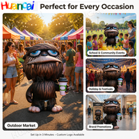 Mascotte publicitaire gonflable personnalisée, modèle gonflable, marionnette gonflable, imperméable, OEM/ODM, vente chaude, salons professionnels, festivals, montage rapide
