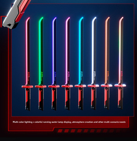 Nouvelle épée de combat en plastique lumineuse à sept couleurs Drifter, épée de samouraï flash unisexe pour enfants, ensemble de 14 pièces, cadeau