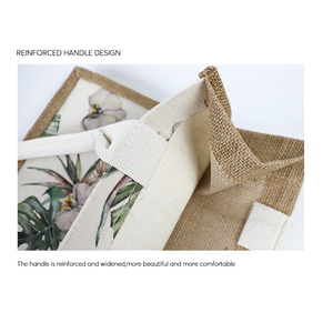 Vente en gros Sac fourre-tout en <span class=keywords><strong>jute</strong></span> naturel traité recyclé avec motif dessin animé - Product Image 6