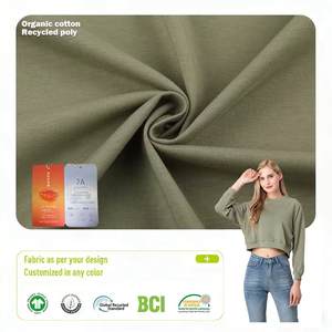 Tissus mélangés tricotés ChaoPai, 71% coton, 29% polyester, <span class=keywords><strong>largeur</strong></span> 185 cm, <span class=keywords><strong>240</strong></span> GSM, tissus textiles en coton/polyester pour vêtements - Product Image 3