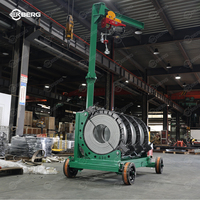 Nouvelle machine de soudage par fusion bout à bout hydraulique EKBERG 315-630 mm certifiée CE, série Green Chariot EK630, facile à déplacer et à utiliser.