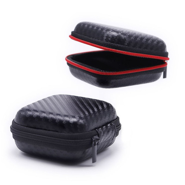 Portable Mini Zipper Pouch EVA Carrying Case for Earphones Waterproof Storage Solution for Earphones