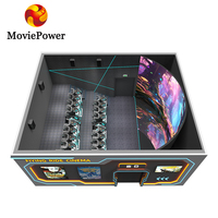 MoviePower 7D 4D 5D Simulateur de cinéma mobile en métal, Chaise de cinéma VR à mouvement, Siège de cinéma 9VR, Cabine de cinéma 12D en promotion