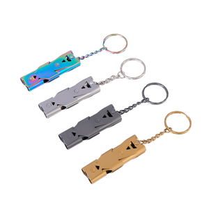 Silbato de Señalización Portátil de Acero Inoxidable, Herramienta Esencial para Camping y Senderismo - Product Image 1
