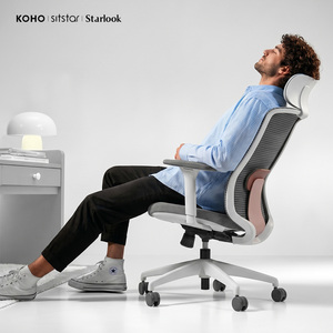 Chaise de bureau exécutive moderne en maille avec appui-tête, accoudoirs 3D et hauteur réglable, directement de l'usine <span class=keywords><strong>KOHO</strong></span> - Product Image 4