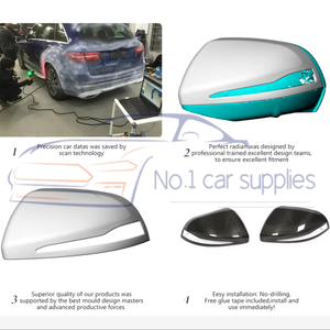 Coques de rétroviseurs latéraux en fibre de carbone sèche V-Class W447 pour <span class=keywords><strong>Mercedes</strong></span>-Benz <span class=keywords><strong>Vito</strong></span> V220 V250 16-18 - Product Image 6