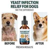 Gouttes OEM/ODM pour chiens contre les infections à levures - Réduit les irritations et l'inflammation - Soulagement apaisant des démangeaisons, traitement des infections auriculaires