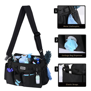 Chzuober Cleaning Tool Bag Multi Compartment Waterproof Crossbody Waist Pack For Household Use - Product Image 2