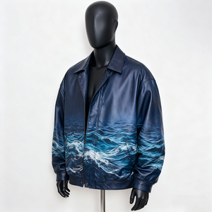 Bomber <strong>Jackets</strong> <strong>Leather</strong> <strong>Jackets</strong> With Rhinestones Custom Applique Embroidery Premium Men <strong>Leather</strong> for Men <strong>Winter</strong> <strong>Jacket</strong> - Product Image 3