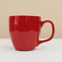 Mug en céramique personnalisé à grande capacité, gravure laser, glaçure colorée, pour café, lait, petit-déjeuner, 16 oz, avec logo pour cadeaux promotionnels