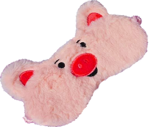 Tùy Chỉnh In Bông Mặt Nạ Mắt Dễ Thương Màu Hồng Lợn Lụa Ngủ Sang Trọng Mặt Nạ Mắt - Product Image 2