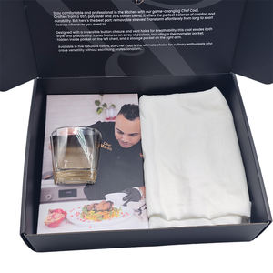 Carton ondulé noir personnalisé en carton, boîte d'emballage pour uniformes de <span class=keywords><strong>chef</strong></span> ustensile de cuisinier Toque blanche et couteau de cuisine - Product Image 5