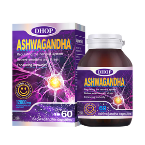 Harga Grosir Suplemen Organik Mengurangi Tingkat Stres Mendukung Manajemen Tekanan Sehari-hari Formula Kapsul Ashwagandha - Product Image 1