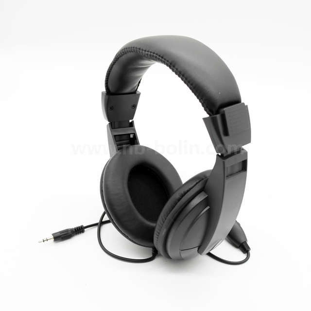Factory Made Cheap Over Ear Phone Earphone 3.5mm With Microphone Wired Office Headset Headphone