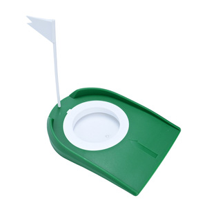 Disque de putting en plastique pour entraînement de golf, mini-coupelle de green d'intérieur avec drapeau et anneau pour la pratique SER0122 - Product Image 3