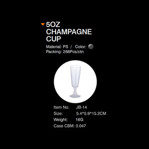 XUELI Usine 5oz 150ml PS Plastique Cristal Réutilisable PS Or Jante Flûte Vin Café pour <span class=keywords><strong>Champagne</strong></span> Tasses Boisson Premium - Product Image 6