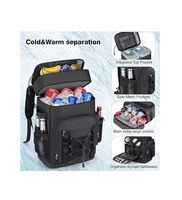 Sac à dos isotherme, sac à dos étanche de 35 L avec double compartiment pour hommes et femmes, grand sac isotherme pour le déjeuner