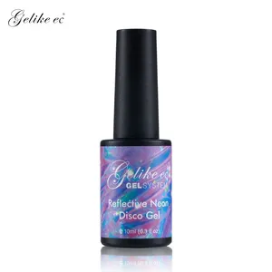 Nieuwe Aankomst Flash Disco Gel Glow In The Dark Glitter Reflecterende Gel Polish Disco Gel