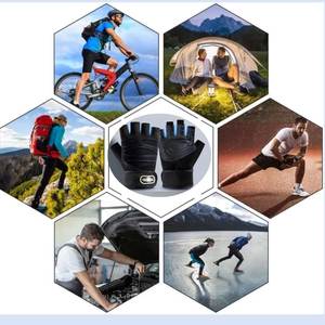 Vente en gros de demi-gants de haute qualité, gants de fitness unisexes adaptés au cyclisme en plein air, au fitness, à la chasse - Product Image 6