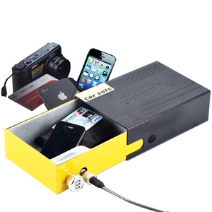 Portable Car Safe Metal <strong>Box</strong> <strong>with</strong> Combination or Keyed <strong>Lock</strong> and Steel Cable - Product Image 2